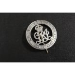 A SILVER SERVICES TENDERED WOUND BADGE - 362701