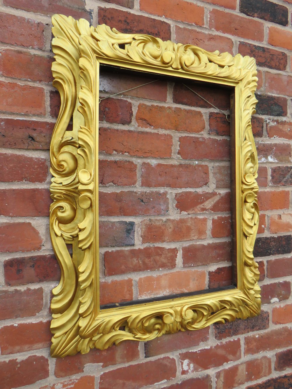 AN EARLY 19TH CENTURY RECTANGULAR GILT WOOD FRAME, in the Florentine style, pierced detail to the - Image 7 of 8