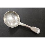 A HALLMARKED SILVER CADDY SPOON