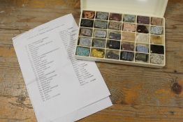 A CASED SET OF RUSSIAN MINERAL SAMPLES