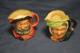 TWO ROYAL DOULTON CHARACTER JUGS TO INCLUDE FALSTAFF AND SAIREY GAMP