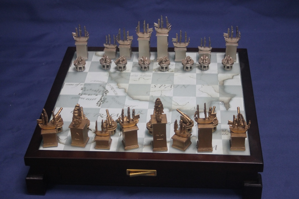 A CASED CHESS SET |THE SPANISH ARMADA|