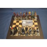 AN UNBOXED MARVEL CHESS SET