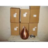 SIX BOXED AS NEW ORIENTAL STYLE PENDANT LIGHTS