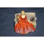 AN EARLY ROYAL DOULTON |SWEET AND TWENTY| FIGURINE HN1298ConditionReport:A SLIGHT CHIP TO THE BACK