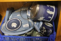 A COLLECTION OF WEDGWOOD JASPERWARE