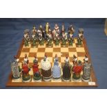 AN UNBOXED CHESS SET THE AMERICAN CIVIL WAR