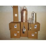 SIX BOXED AS NEW ORIENTAL STYLE PENDANT LAMPS