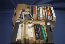 POETRY - a box of Scottish poetry together with a box of miscellaneous poetry (Boxes and trays not