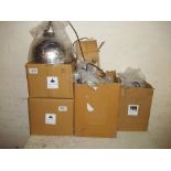 SIX BOXED AS NEW ORIENTAL STYLE PENDANT LIGHTS