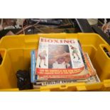 A BOX OF BOXING MAGAZINES TO INCLUDE |THE RING| 1950'S-1970'S, BOXING AND WRESTLING 1954, |BOXING|