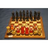 A UNBOXED CHESS SET