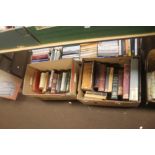 MISCELLANEOUS BOOKS - two boxes to include Wisden Cricketers' Almanack 1949 (Boxes and trays not