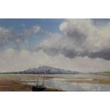 LIONEL ROUSE (1911-1984). 'Holyhead Mountain'. Signed and titled lower left, oil on board, gilt