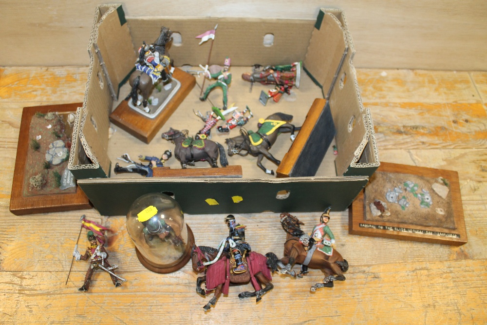 A QUANTITY OF BRITAINS HAND PAINTED METAL MODELS ETC A/F