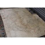 A LARGE UNFRAMED VINTAGE CANVAS MAP OF THE NORTH WEST OF ENGLAND / SOUTHERN SCOTLAND A/F