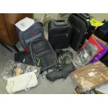 TWO SUITCASES AND CONTENTS TO INCLUDE LADIES HANDBAGS