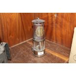 A VINTAGE ECCLES TYPE SL MINERS LAMP