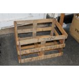 A VINTAGE WOODEN T A SMITH AND CO WOODEN CARRY CRATE
