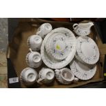 A TRAY OF ROYAL DOULTON MILLEFLEUR CHINA