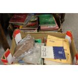 TWO BOXES OF MOTORING RELATED. WORKSHOP MANUAL, HAYNES MANUALS AND MOTORSPORT MAGAZINES ETC