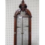 AN OAK CASED ADMIRAL FITZROY TYPE BAROMETER