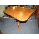 A 19TH CENTURY PEDESTAL OCCASIONAL TABLE