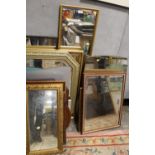 A LARGE QUANTITY OF ASSORTED MIRRORS