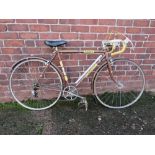 A VINTAGE FALCON ERNIE CLEMENT 5 SPEED RACING BIKE WITH 21" FRAME