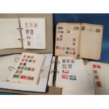 FIVE STAMPS ALBUMS / FILES CONTAINING A VAST ARRAY OF WORLDWIDE STAMPS INCLUDING CHINA