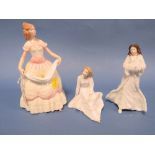 THREE ROYAL DOULTON FIGURINES TO INCLUDE NICOLE HN 3421