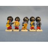 FIVE ASSORTED WADE ROBERTSON JAM COLLECTABLE BAND FIGURES