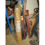 STEEL FENCE POST HOLDER, CHIMNEY BRUSHES, CAR SOUNDPROOF MATTING, WOODTRIMMER