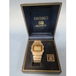 A SEIKO BOXED WRISTWATCH