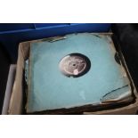 A BOX OF GRAMOPHONE RECORDS