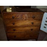 A GEORGIAN CHEST OF DRAWERS A/F