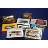 A COLLECTION OF 10 BOXED CORGI BUSES TO INCLUDE SHILLIBEER,br.