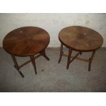 TWO TILT TOP OCCASIONAL TABLES MADE BY CENTA