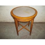 AN EDWARDIAN INLAID SIDE TABLE
