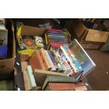 TWO TRAYS OF MISCELLANEOUS BOOKS (TRAYS NOT INCLUDED),br.