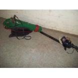 AN ELECTRIC GARDEN LEAF VACUUM AND HEDGE TRIMMER