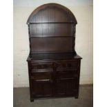 AN OAK REPRODUCTION DUTCH STYLE WELSH DRESSER