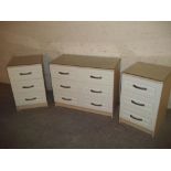 THREE MODERN CHESTS OF DRAWERS