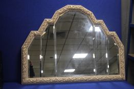 A LARGE MODERN MIRROR 88 CM X 118 CM