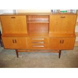 A RETRO TEAK DRINKS CABINET