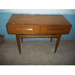 A TEAK RETRO 2 DRAWER SIDEBOARD CUPBOARD