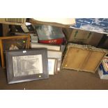 A QUANTITY OF ASSORTED PRINTS, FRAMES ETC