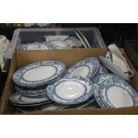 TWO TRAYS OF TEA AND DINNERWARE (TRAYS NOT INCLUDED),br.