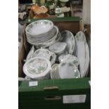 A TRAY OF NORITAKE DAPHNE TEA AND DINNERWARE (TRAY NOT INCLUDED)