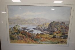 MARTIN SNAPE, WATER COLOUR LANDSCAPE WITH SHEEP TO THE FORE GROUND. FRAMED AND GLAZED SIGNED LOWER